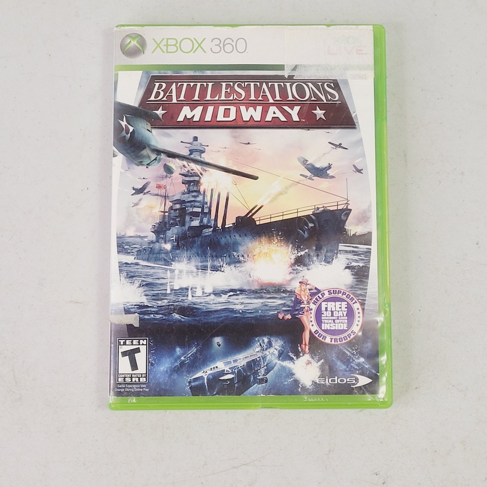 Battlestations Midway Video Game Xbox 360 Green Action Strategy WWII